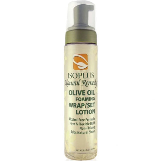 Isoplus Natural Remedy Olive Oil Foaming Wrap/Set Lotion 8.5oz
