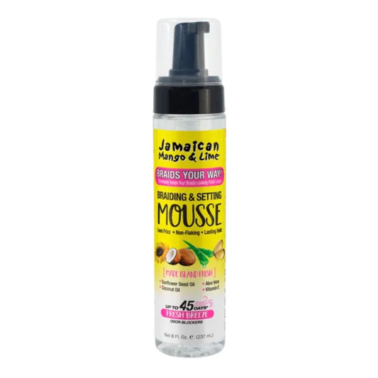 Jamaican Mango & Lime  Braids Your Way  Braiding & Setting Mousse 8oz