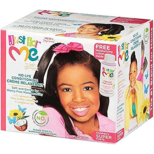Just For Me No lye Conditioning Creme Relaxer Super Kit