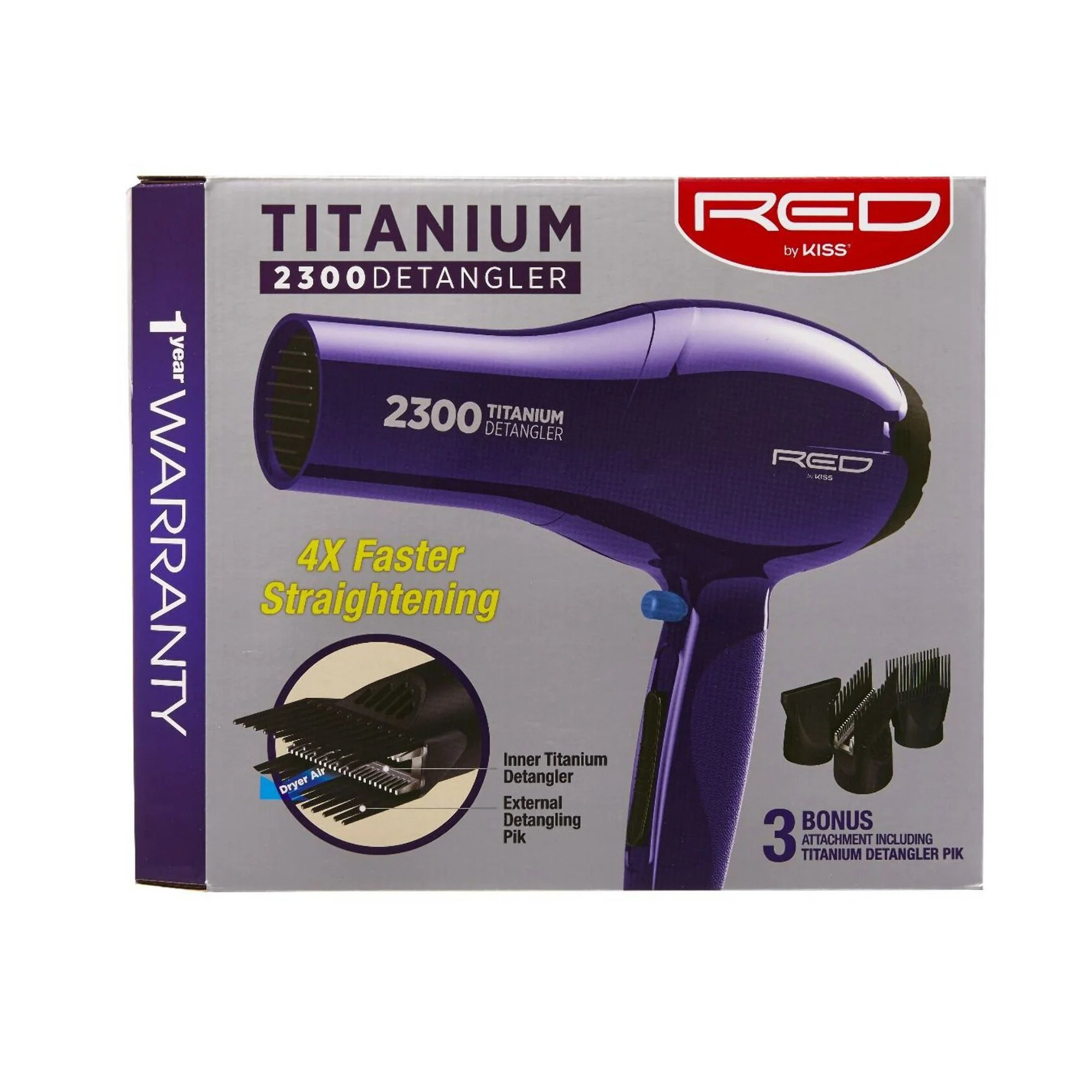 Red By kiss 2300 Titanium Detangler