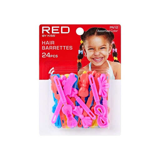 Red By Kiss Kids Ribbon Barrettes 24pcs
