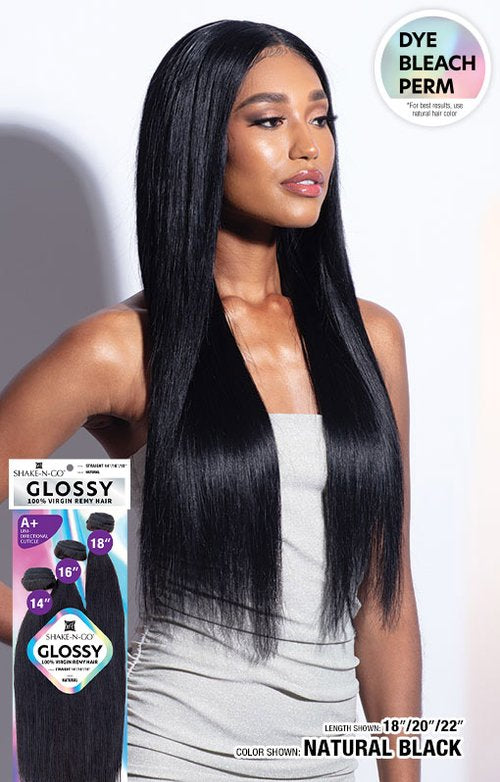 Shake N Go Glossy Straight 100% Virgin Remy Human Hair