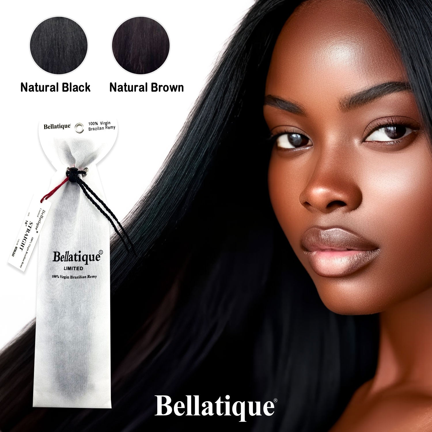 Bellatique Limited 100% Virgin Brazilian Remy Straight
