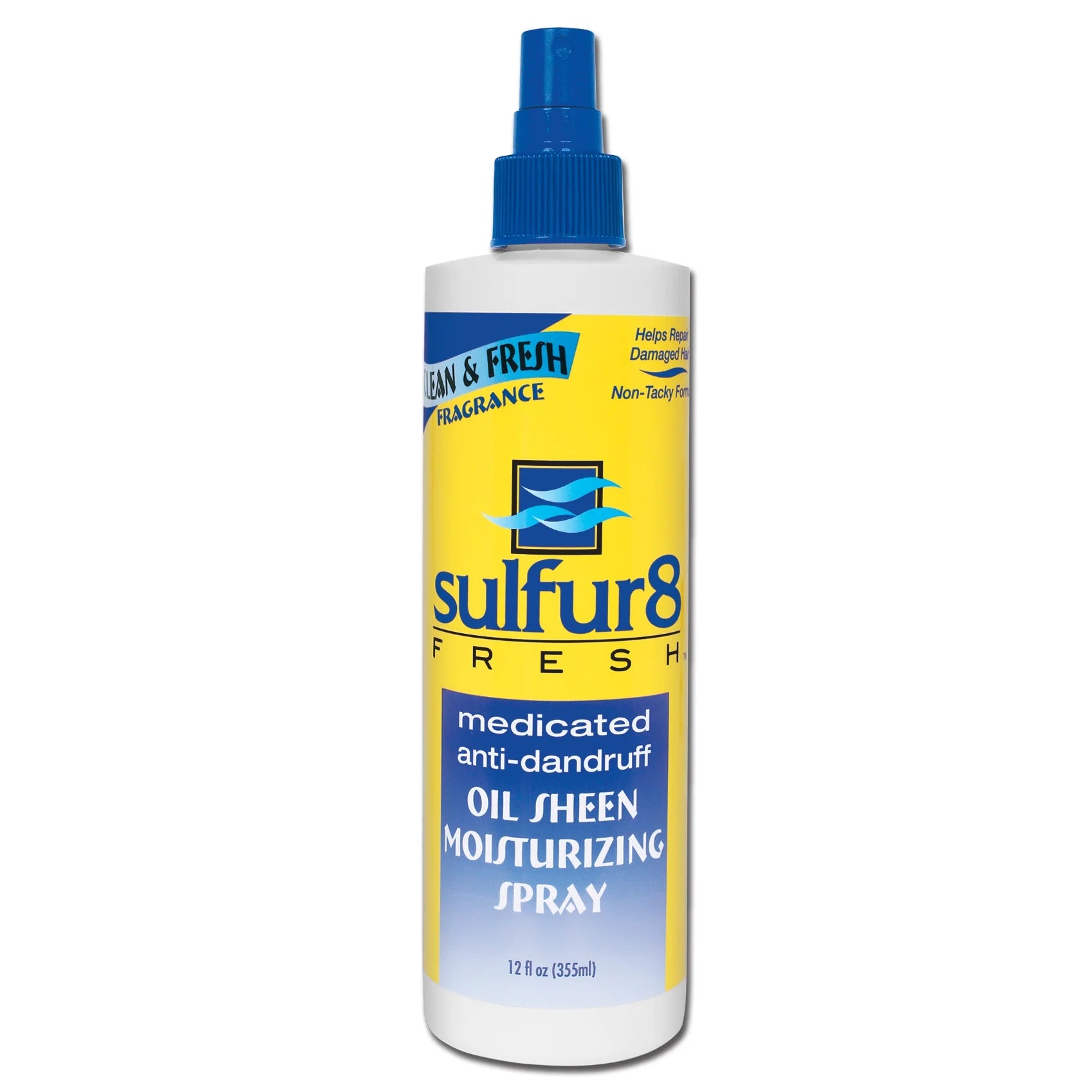 Sulfur8 Fresh Medicated Anti-Dandruff Oil Sheen Moisturizing Spray 12oz