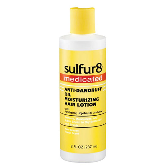 Sulfur 8 Medicated Anti-Dandruff Oil Moisturizing Hair Lotion 8oz