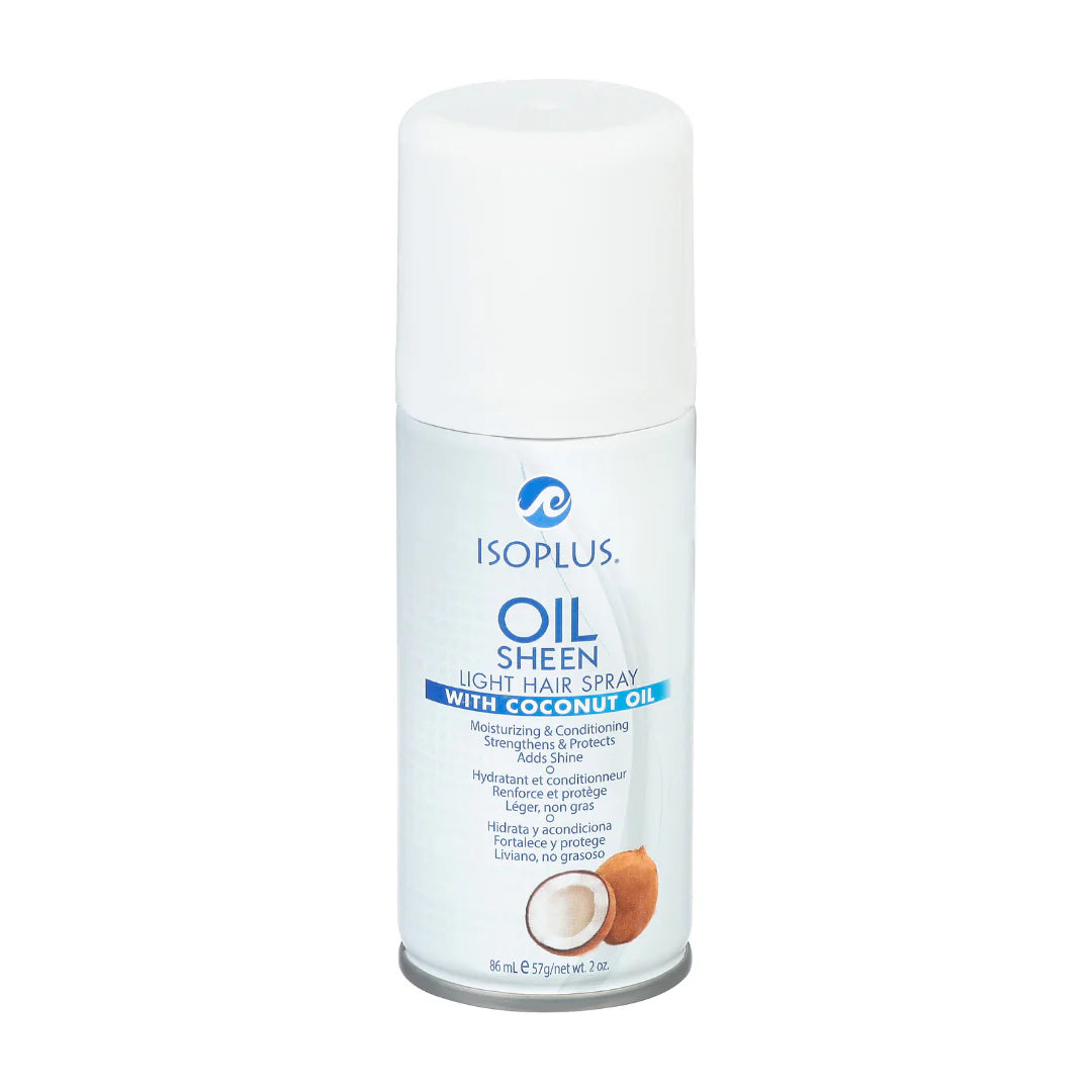 Isoplus Oil Sheen Light Hair Spray With Coconut Oil 2oz