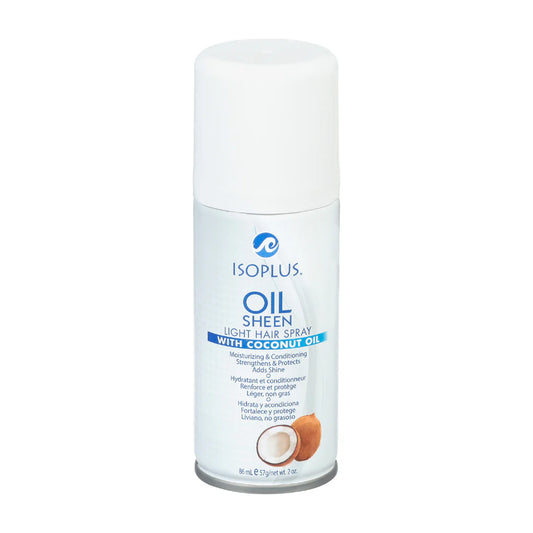 Isoplus Oil Sheen Light Hair Spray With Coconut Oil 2oz