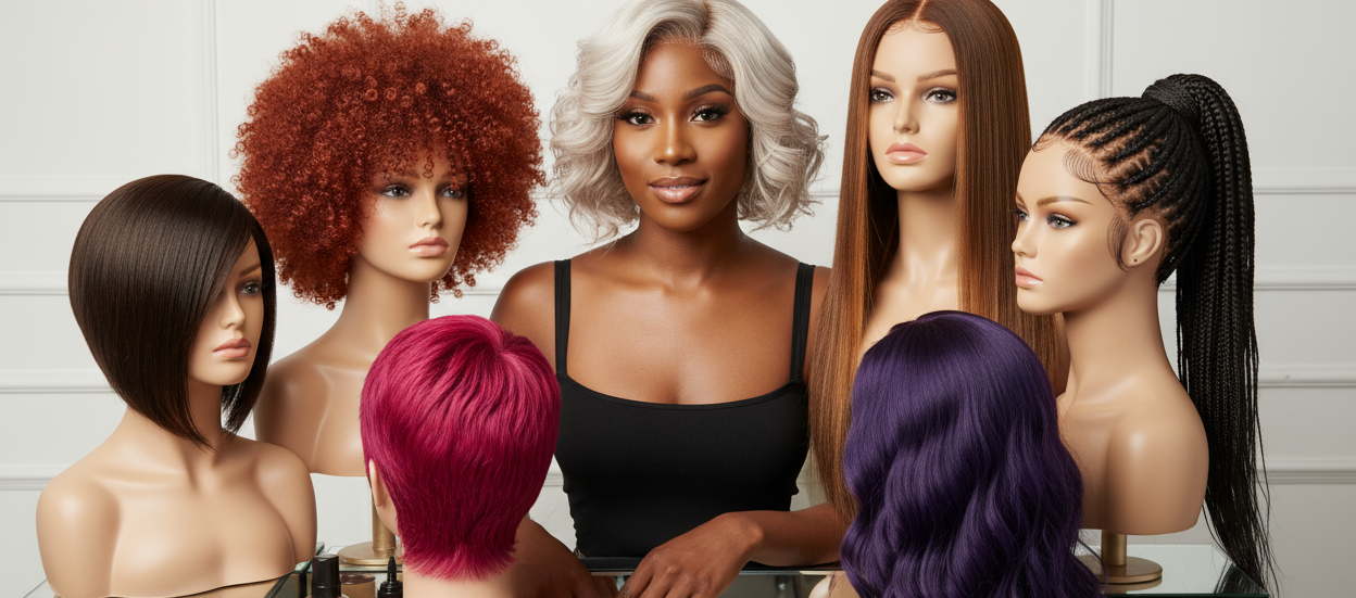 bllack girl with wigs