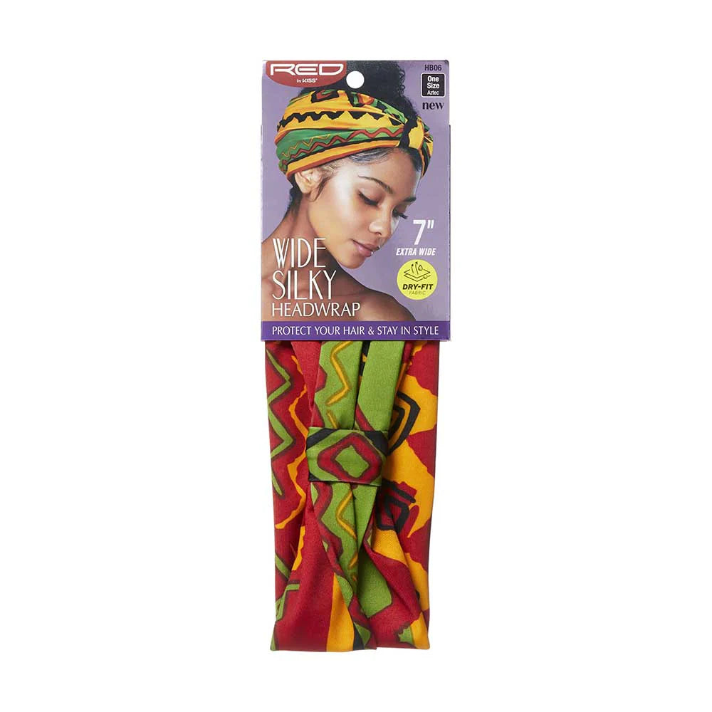 Red By Kiss Wide Silky Headwrap (Aztec)