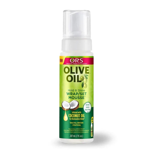 ORS Olive Oil Hold & Shine Wrap Set Mousse 7oz