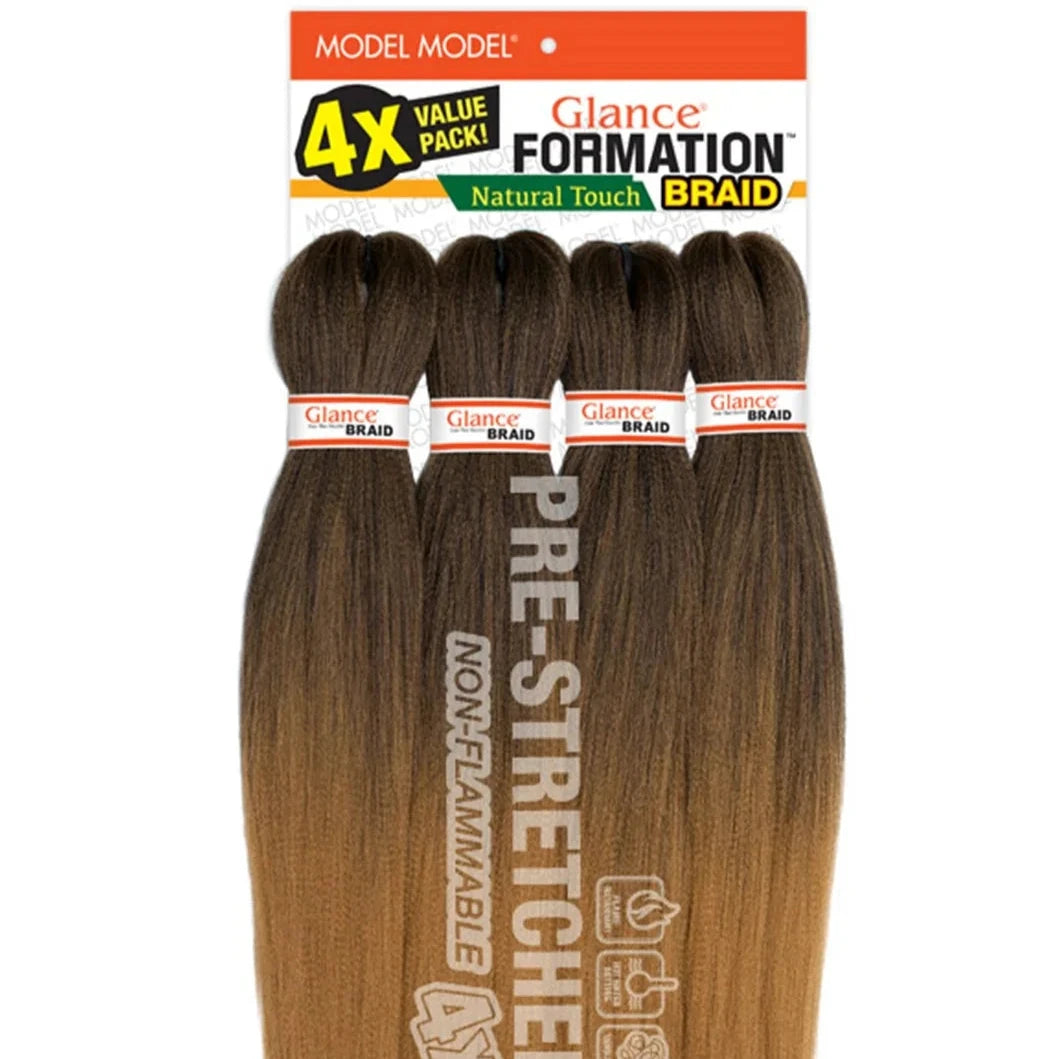Model Model 4X Glance Formation Natural Touch Pre Stretched Braid Hair 20"