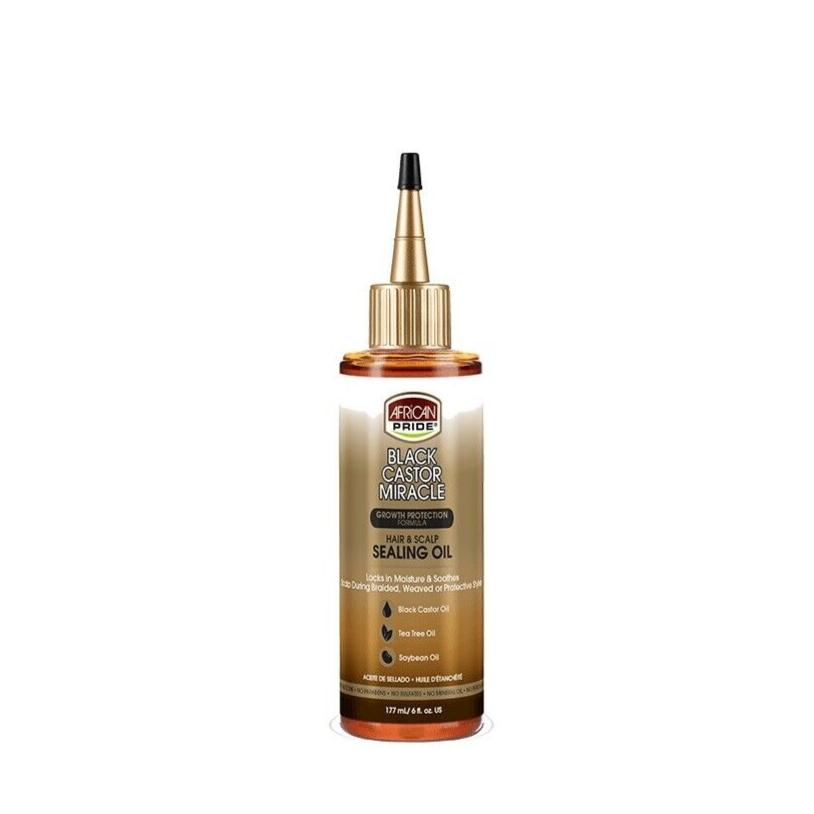 African Pride Black Castor Miracle Hair & Scalp Sealing Oil 6oz