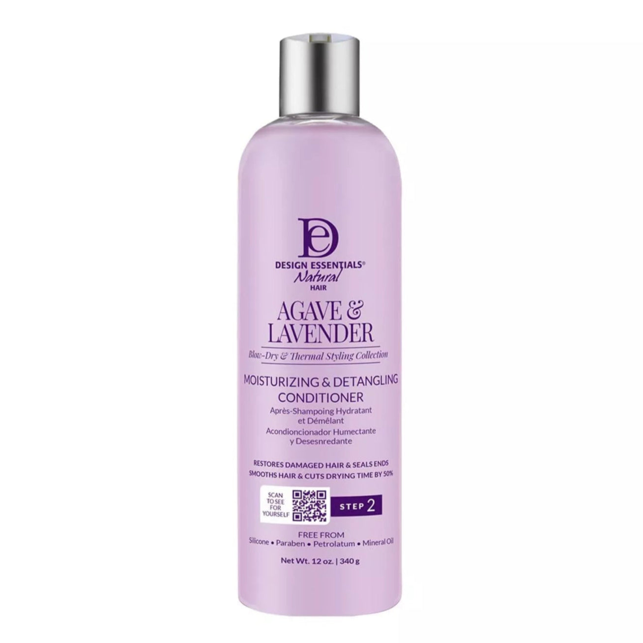 Design Essentials Agave & Lavender Moisturizing and Detangling Conditioner (Step 2) 12oz
