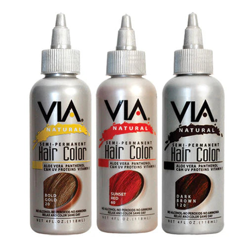 Via Natural Semi Permanent Hair Color 4oz
