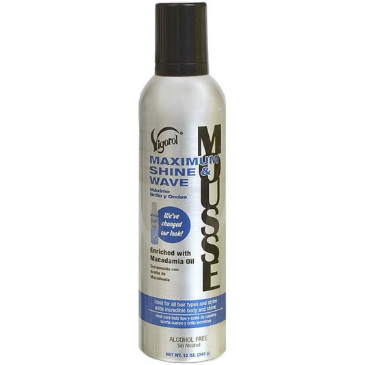 Vigorol Maximum Shine Wave Mousse 12oz