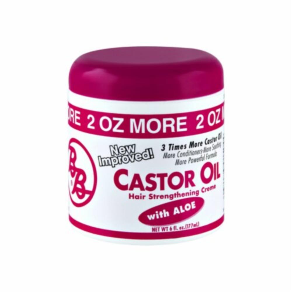 Bronner Bros BB Castor Oil Hair Strengthening Creme with Aloe 6oz