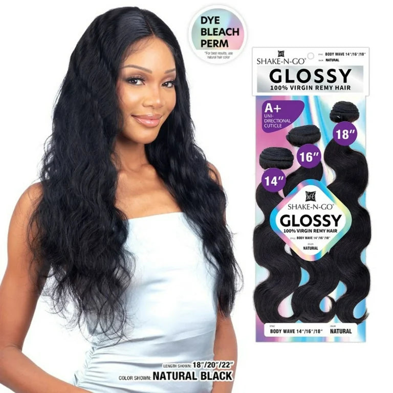 Shake N Go Glossy Body Wave 100% Virgin Remy Human Hair