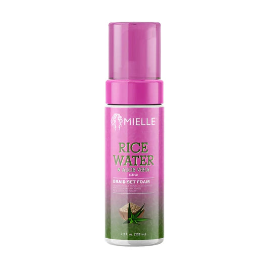 Mielle Rice Water & Aloe Vera Braid Set Foam  7.5oz