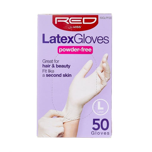 Red By Kiss Powder-Free Latex Gloves (50pcs)