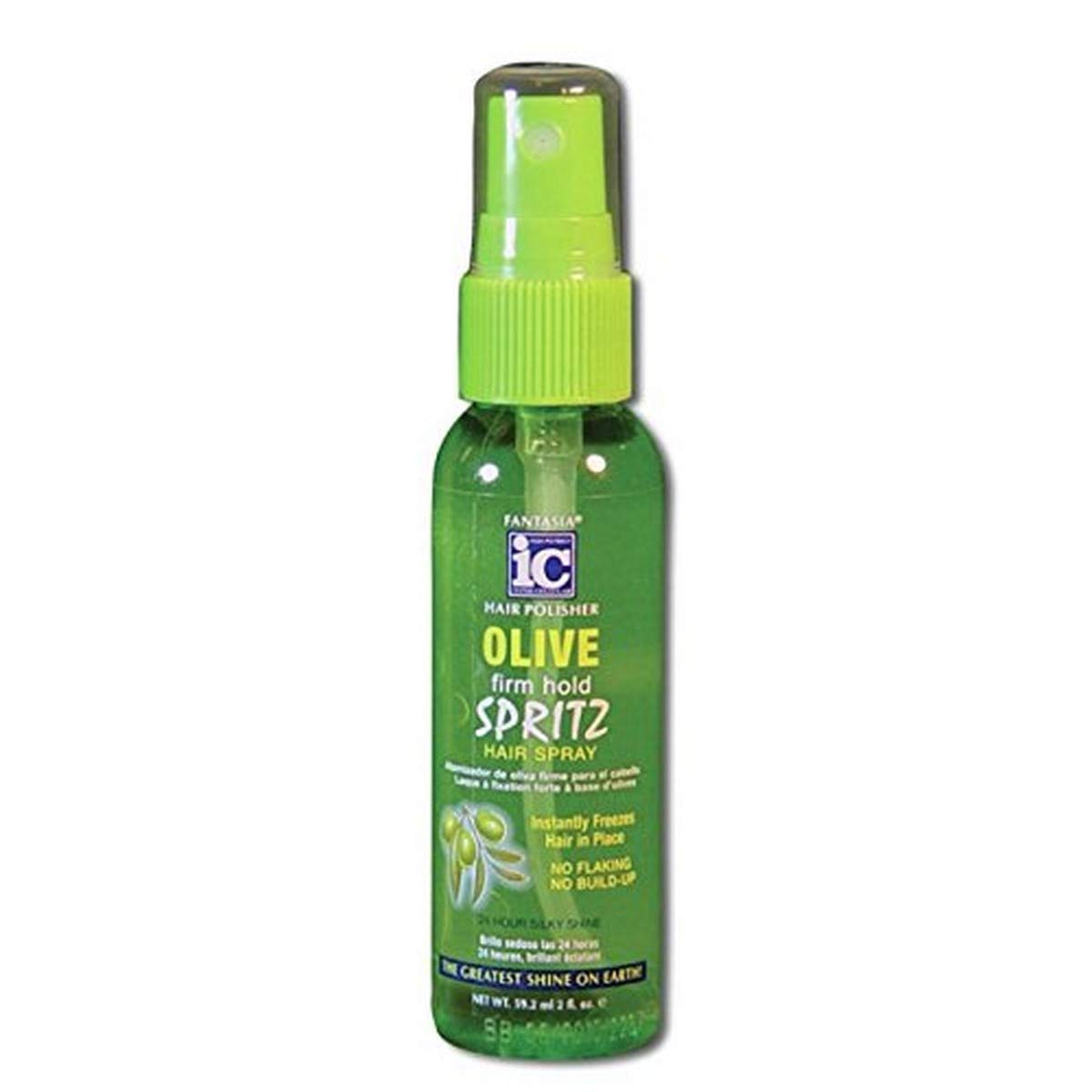 Fantasia IC Hair Polisher Olive Firm Hold Spritz Hairspray 2oz