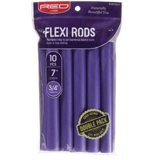 Red By Kiss Flexi Rods 7" Length 3/4" Diameter (10pcs)