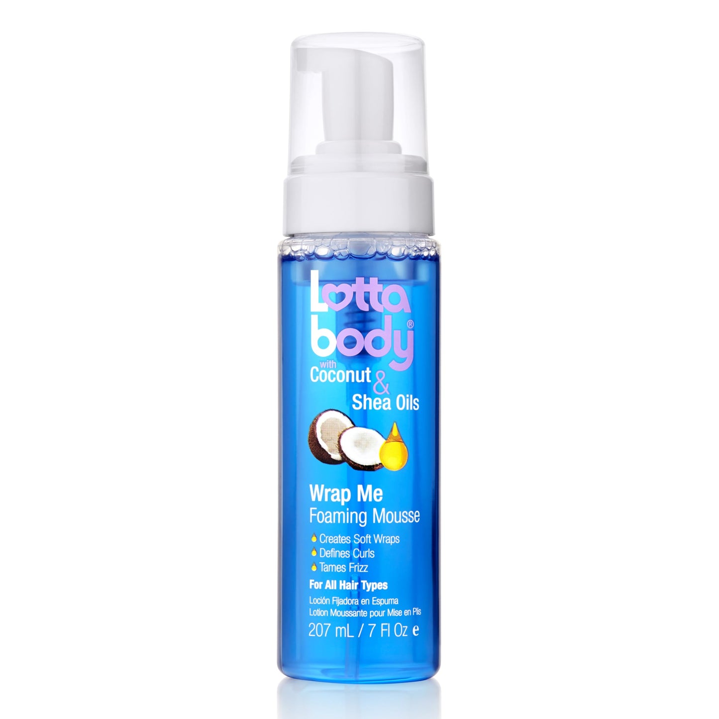 LottaBody Coconut & Shea Oils Wrap Me Foaming Mousse 7oz