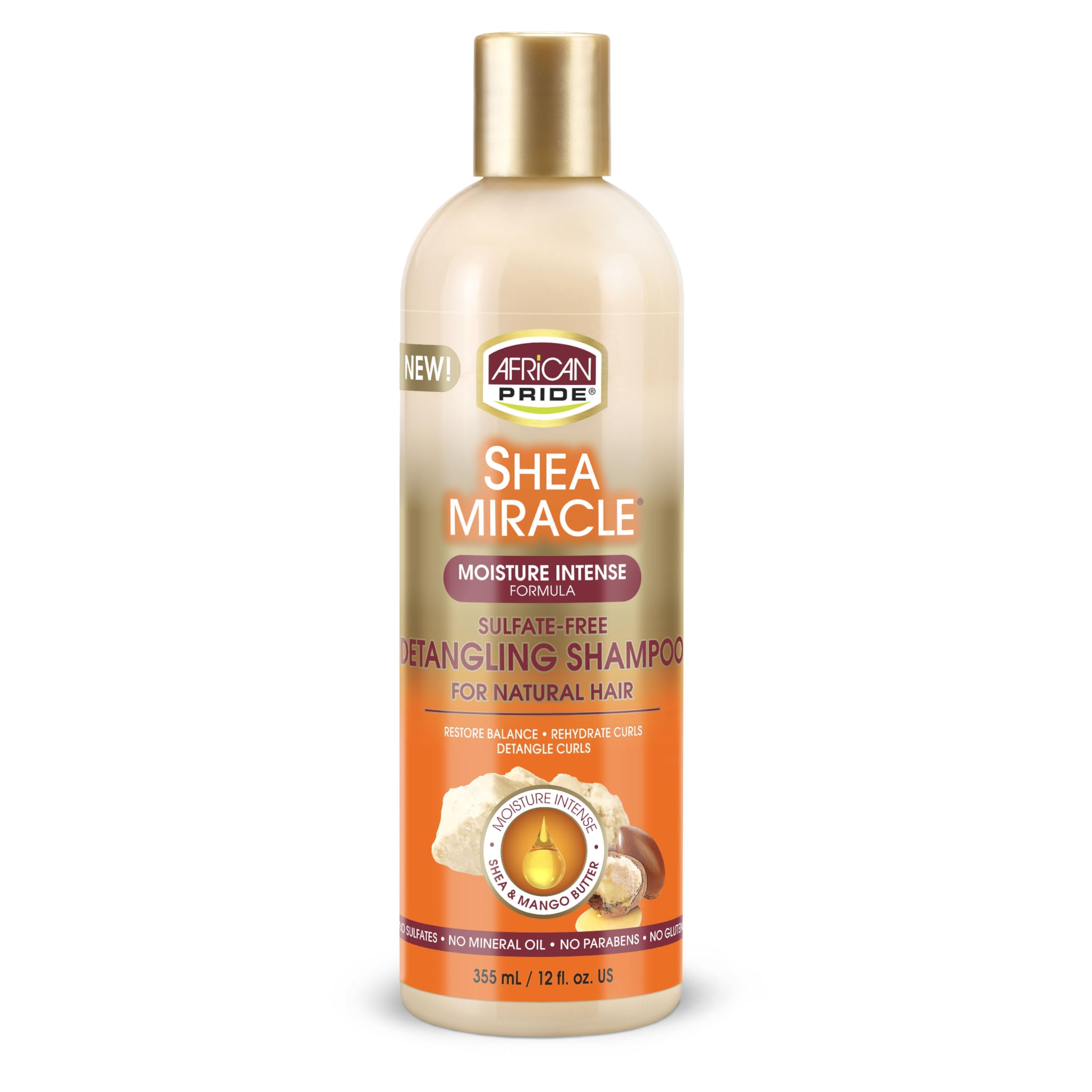 African Pride Shea Butter Miracle Detangling Shampoo  12oz