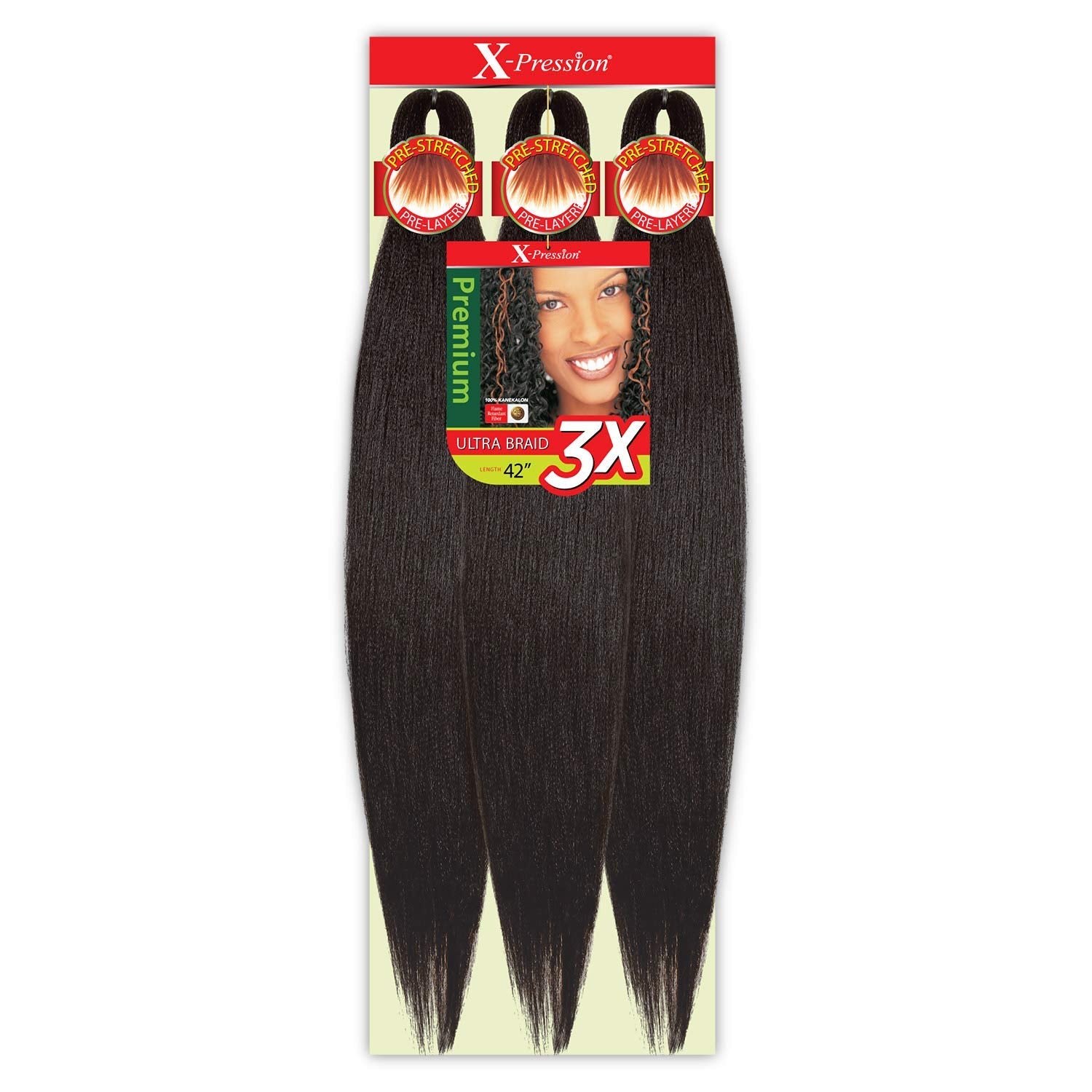 Outre 3X X-Pression Pre-Stretched Braid Hair 42"