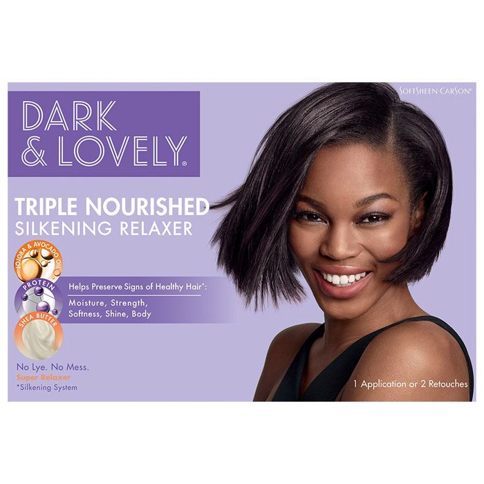 Dark & Lovely Triple Nourished Silkening Relaxer Kit Super
