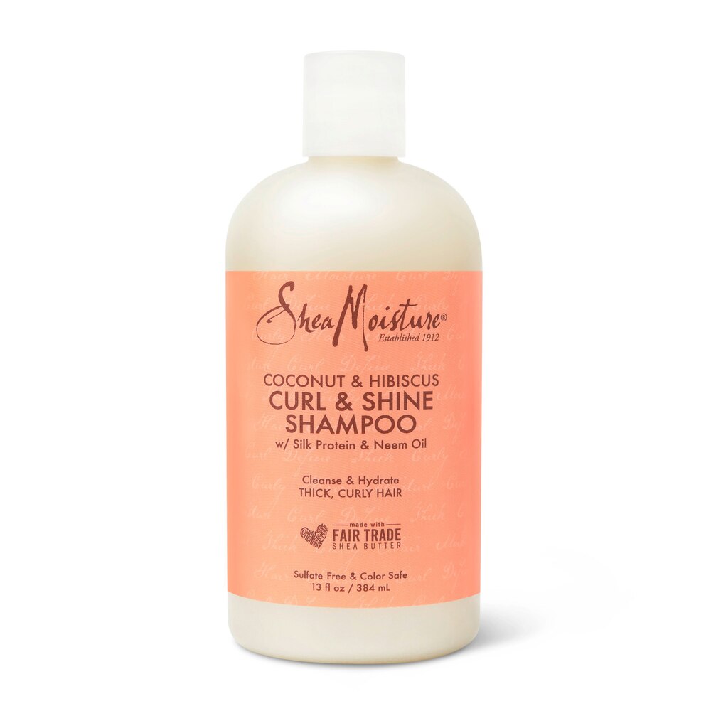 Shea Moisture Coconut & Hibiscus Curl & Shine Hair Shampoo 12oz