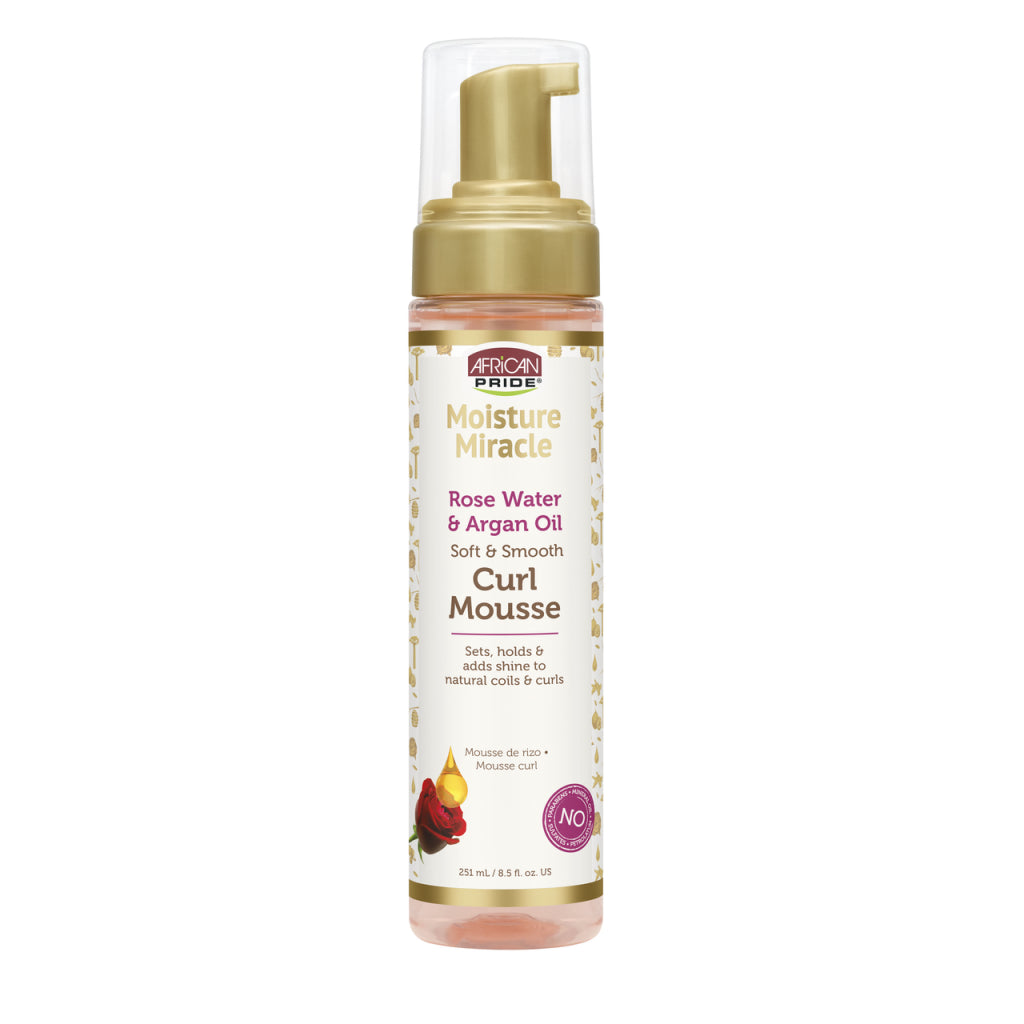African Pride Moisture Miracle Soft & Smooth Curl Mousse  8.5 oz