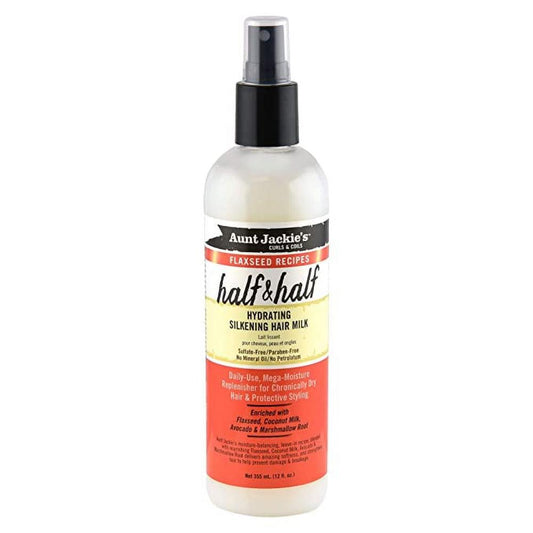 Aunt Jackie's Flaxseed Recipes Half & Half Hydrating Silkening Hair Milk 12oz