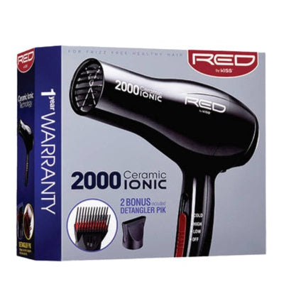 Red By Kiss 2000 Ceramic Ionic Dryer