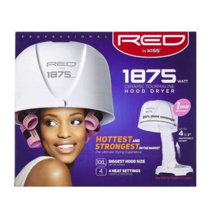 Red by Kiss 1875 Watt Ceramic Tourmaline Professional Hood Dryer