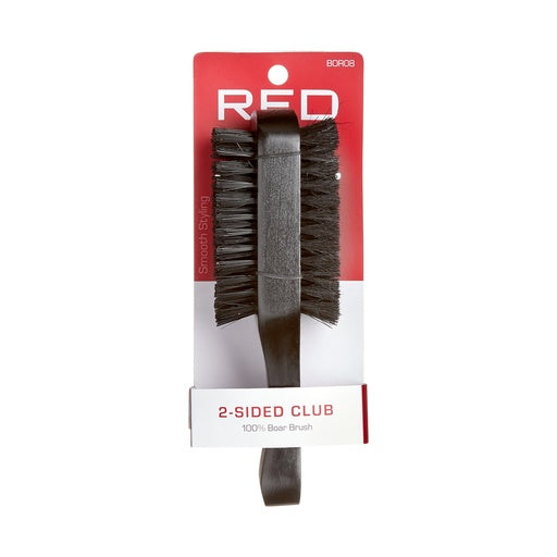 Red By Kiss Professional 2-Sided Club 100% Boar Brush