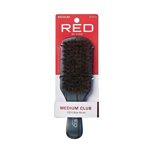 Red By Kiss Professional Medium Club 100% Boar Brush