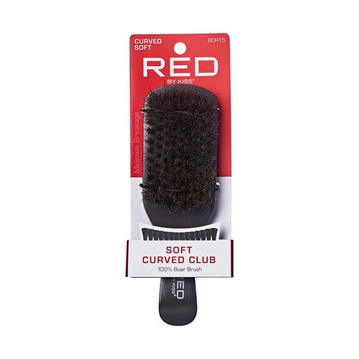 Red By Kiss Professional Soft Curved Club 100% Boar Brush