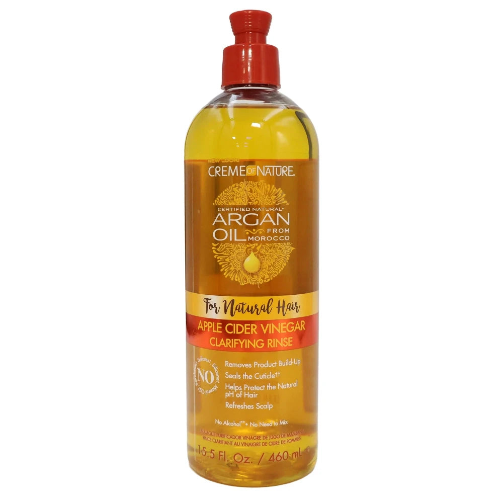 Creme of Nature Argan Oil Apple Cider Vinegar Clarifying Rinse 15.5oz