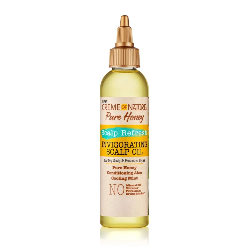 Creme of Nature Pure Honey Scalp Refresh Invigorating Scalp Oil 4oz