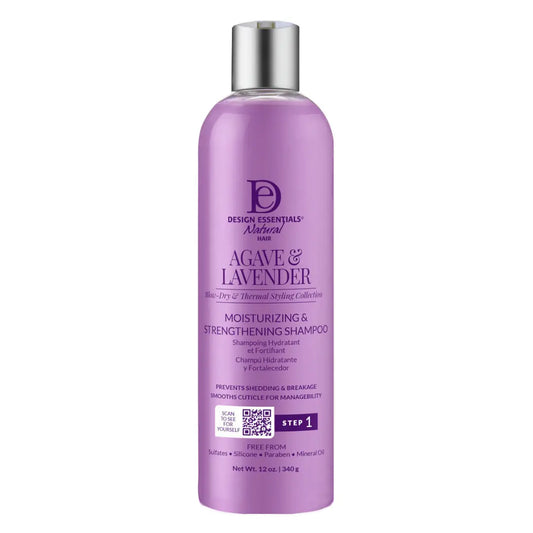 Design Essentials Agave & Lavender Moisturizing & Strengthening Shampoo (Step 1)  12oz