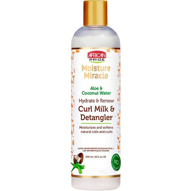 African Pride Moisture Miracle Curl Milk & Detangler  12oz