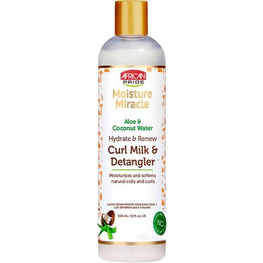 African Pride Moisture Miracle Curl Milk & Detangler  12oz