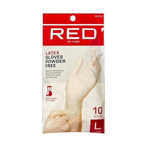Red By Kiss Powder-Free Latex Gloves (10pcs)