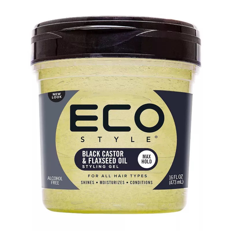 Eco Style Black Castor Flaxseed Oil Styling Gel
