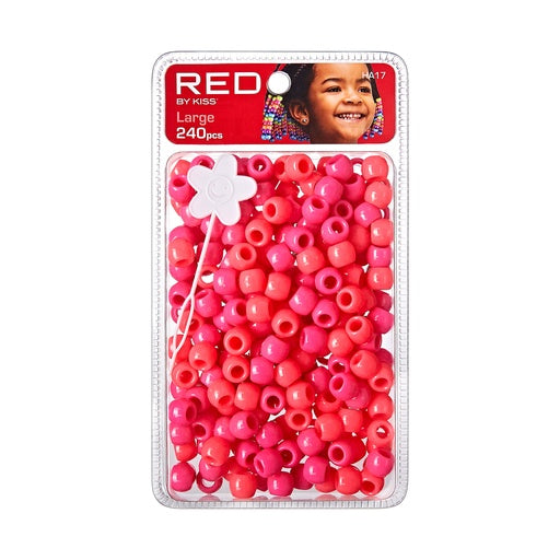 Red BY Kiss Large Hair Beads 240pcs (All Colors)