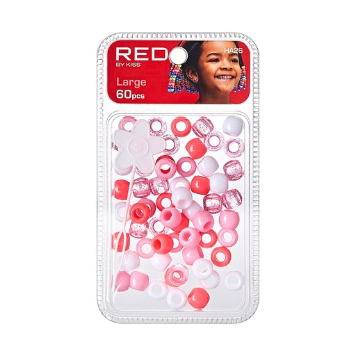 Red By Kiss Large Hair Beads 60pcs (All Colors)