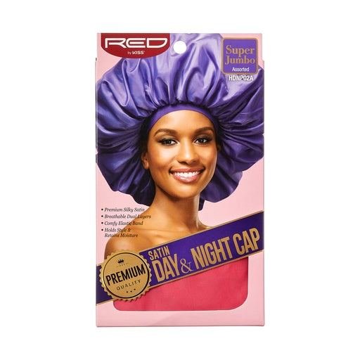 Red By Kiss Satin Day & Night Cap Super Jumbo (Assorted)