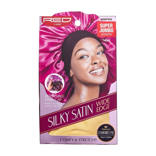 Red by Kiss Reversible Silky Satin Hair Cap Super Jumbo (Assorted)