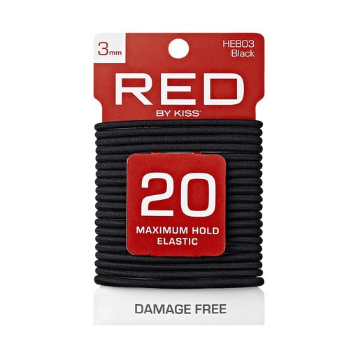 Red By Kiss Thin Elastic Hair Band 3mm (20ct)