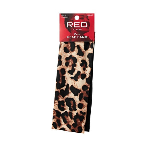 Red By Kiss Headband 60mm (Black & Leopard)